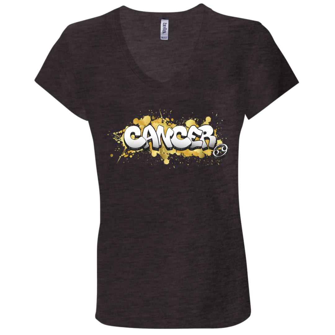 Cancer Ladies' Astrology V-Neck T-Shirt