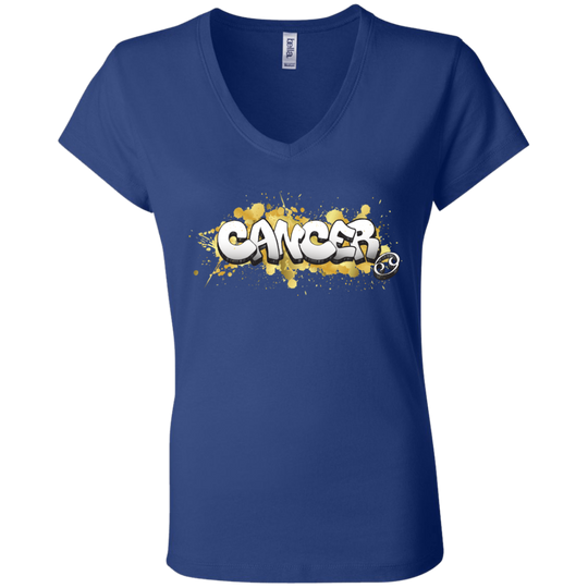 Cancer Ladies' Astrology V-Neck T-Shirt