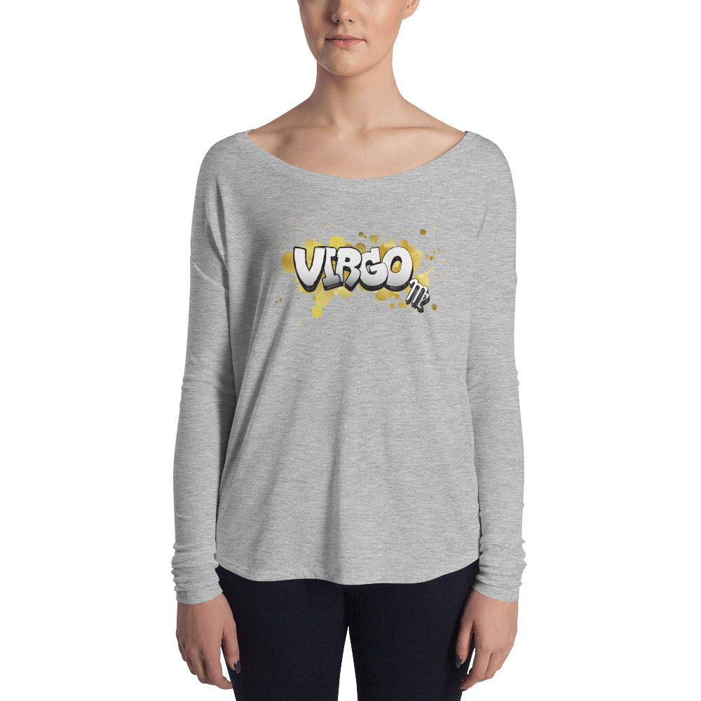 Virgo Women's Flowy Astrology Long Sleeve Tee